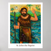 Sint-John het Christelijke poster van Baptist (Voorkant)