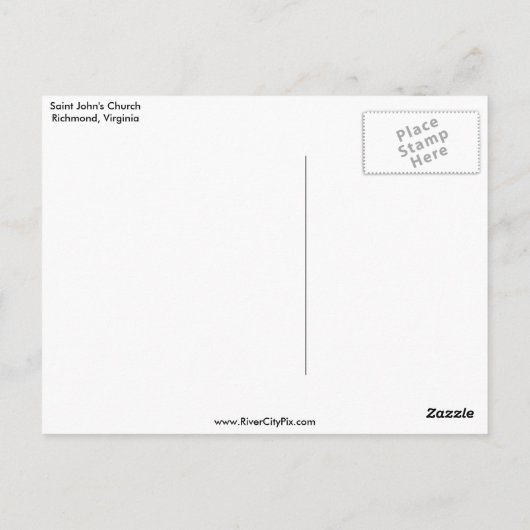 Sint-John-kerk Briefkaart (Achterkant)