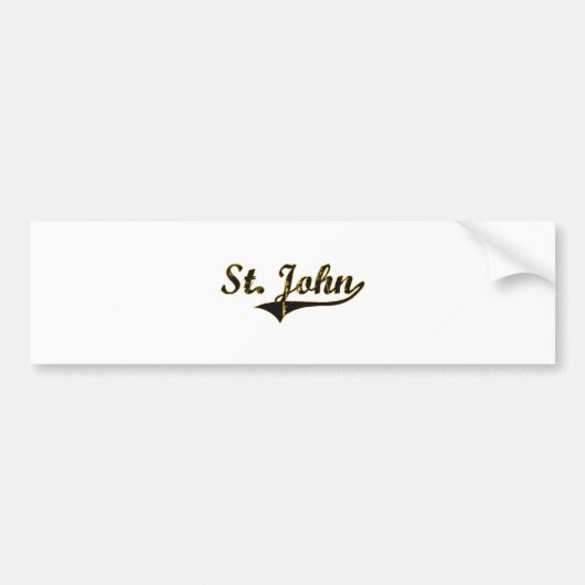 Sint-John Missouri Klassieke Design Bumpersticker (Voorkant)
