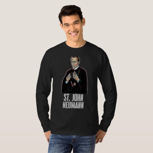 Sint John Neumann Katholiek T-shirt (Voorkant volledig)