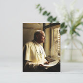 SINT JOHN PAUL II DEEP IN DACHT. BRIEFKAART (Staand voorkant)