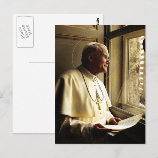 SINT JOHN PAUL II DEEP IN DACHT. BRIEFKAART (Voorkant / Achterkant)