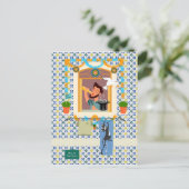 Sint John Portugees Festa Buurman Briefkaart (Staand voorkant)