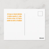 Sint John Portugees Festa Buurman Briefkaart (Achterkant)