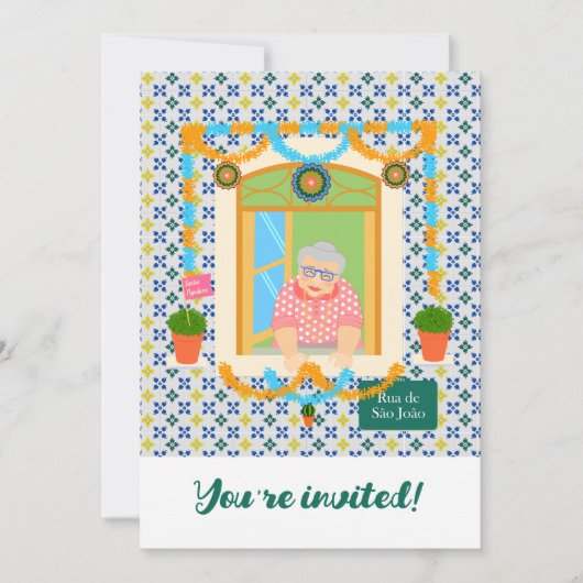 Sint John Portugees Festa Buurman Kaart (Voorkant)