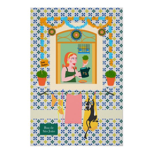 Sint John Portugees Festa Buurman Perfect Poster (Voorkant)