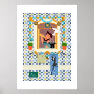 Sint John Portugees Festa Buurman Poster