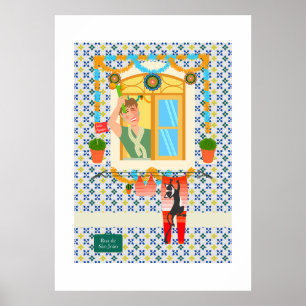 Sint John Portugees Festa Buurman Poster