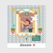 Sint John Portugees Festa Buurman Sticker (Vel)