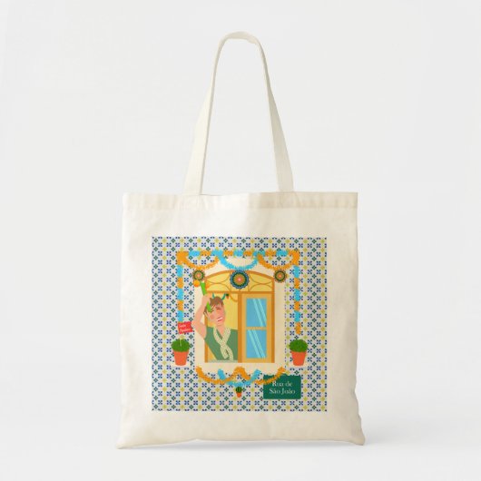 Sint John Portugees Festa Buurman Tote Bag (Voorkant)