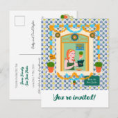 Sint John Portugees Festa Buurman Uitnodiging Briefkaart (Voorkant / Achterkant)