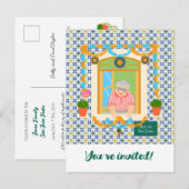 Sint John Portugees Festa Buurman Uitnodiging Briefkaart (Voorkant / Achterkant)