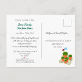 Sint John Portugees Festa Buurman Uitnodiging Briefkaart (Achterkant)