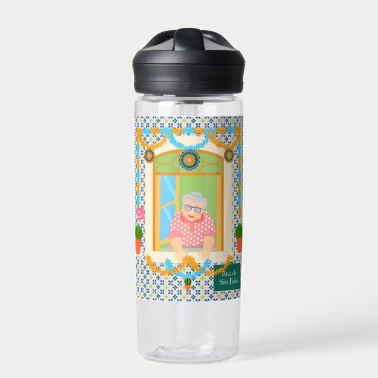 Sint John Portugees Festa Buurman Waterfles (Voorkant)