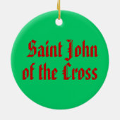 Sint-John* van de kerstversiering Keramisch Ornament (Achterkant)
