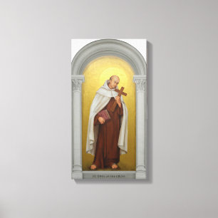 Sint-John van de Kruiskatholieke Carmelite Canvas Afdruk