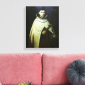 Sint-John van het kruis. Canvas Afdruk (Insitu (Woonkamer))