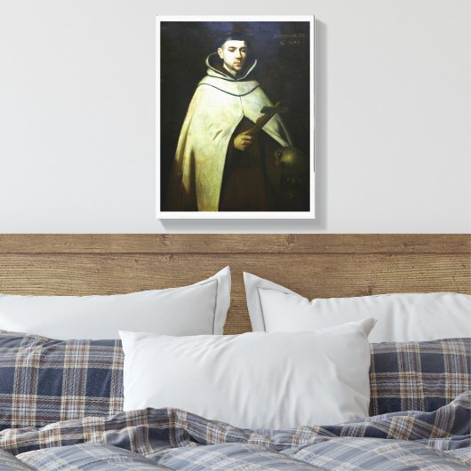 Sint-John van het kruis. Canvas Afdruk (Insitu (Slaapkamer))