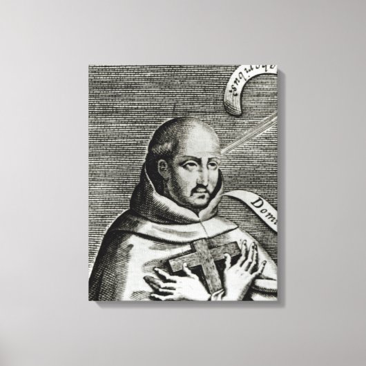 Sint-John van het Kruis, detail Canvas Afdruk (Voorkant)