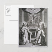 Sint-John van het Kruis en St. Theresa van Avila Briefkaart (Voorkant / Achterkant)