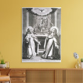 Sint-John van het Kruis en St. Theresa van Avila Canvas Afdruk (Insitu (Woonkamer))
