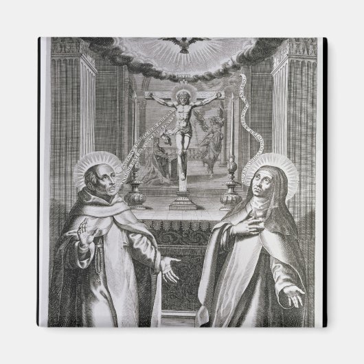 Sint-John van het Kruis en St. Theresa van Avila Magneet (Voorkant)