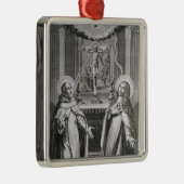 Sint-John van het Kruis en St. Theresa van Avila Metalen Ornament (Rechts)