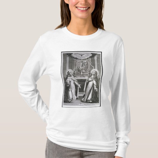 Sint-John van het Kruis en St. Theresa van Avila T-shirt (Voorkant)