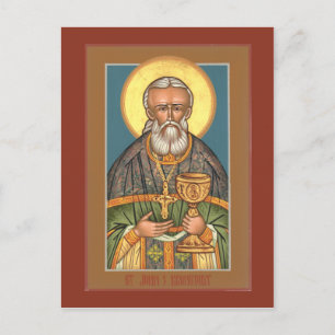 Sint-John van Kronstadt Prayer Card Briefkaart