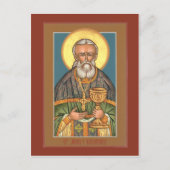 Sint-John van Kronstadt Prayer Card Briefkaart (Voorkant)