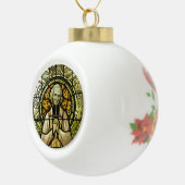 Sint-John Vianney kerstversiering Keramische Bal Ornament (Rechts)