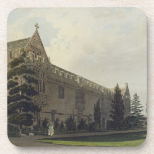 Sint-John's College gezien vanuit de tuin, illustr Onderzetter