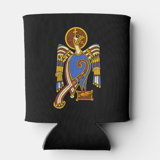 Sint-John's Eagle Celtic Knot Irish Medieval Art Blikjeskoeler (Achterkant)