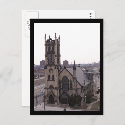Sint-John's Episcopale Kerk, Briefkaart in Detroit (Voorkant / Achterkant)