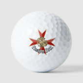 Sint-Joris boven Maltezer kruis Golfballen (Voorkant)