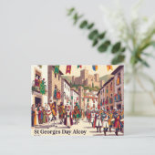 Sint Joris-dag Alcoy Spanje Briefkaart (Staand voorkant)