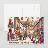 Sint Joris-dag Alcoy Spanje Briefkaart (Voorkant / Achterkant)