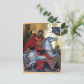 Sint-Joris die de draak doodt Briefkaart (Staand voorkant)