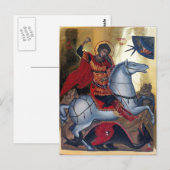 Sint-Joris die de draak doodt Briefkaart (Voorkant / Achterkant)