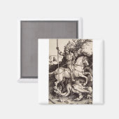 Sint Joris en de Draak door Durer Magneet (Voorkant / Achterkant)
