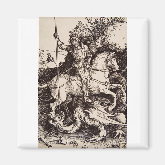 Sint Joris en de Draak door Durer Magneet (Voorkant)