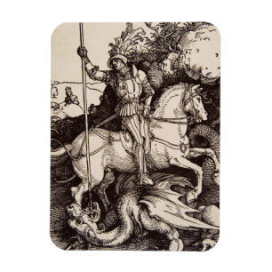 Sint Joris en de Draak door Durer Magneet