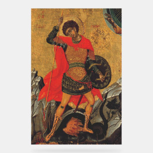 Sint-Joris en de Draak Grote Martelaar Acryl Bord