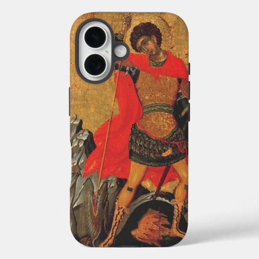 Sint-Joris en de Draak Grote Martelaar Case-Mate iPhone Case (Achterkant)