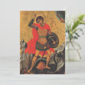 Sint-Joris en de Draak Grote Martelaar Kaart (Staand voorkant)