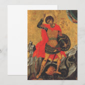 Sint-Joris en de Draak Grote Martelaar Kaart (Voorkant / Achterkant)