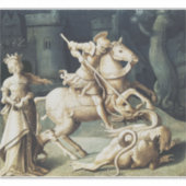 Sint Joris en de Draak Grote Martelaar Sticker (Voorkant)