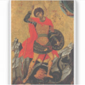 Sint Joris en de Draak Grote Martelaar Sticker (Voorkant)