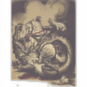 Sint Joris en de Draak Grote Martelaar Sticker (Voorkant)