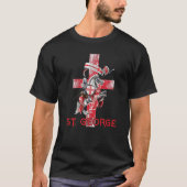 Sint-Joris en de Draak Katholieke Sint T-shirt (Voorkant)